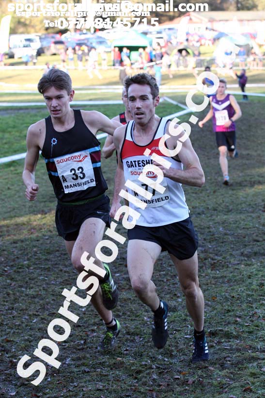 Senior mens National Cross Country Relay, Berry Hill Park, Mansfield. Photo:  David T. Hewitson/Sports for All Pics